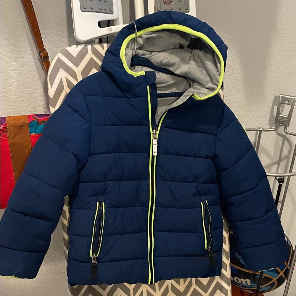 Gerry Weber Kids Jacket - Blue and Neon Yellow
